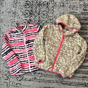 SET OF TWO! Eddie Bauer Fleeced Jackets Kids size 10/12